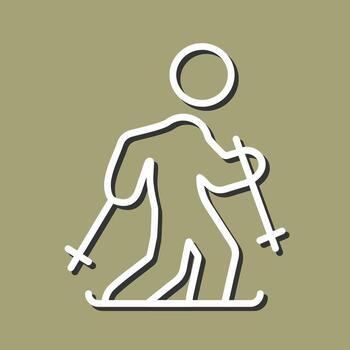 Ski Vector Icon