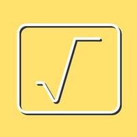 Square Root Vector Icon