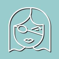 icono de vector de parche en el ojo