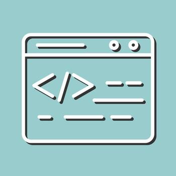 Web Coding Vector Icon