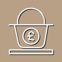 Pound Basket Vector Icon