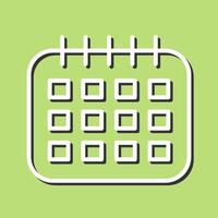 Marked Calendar Vector Icon
