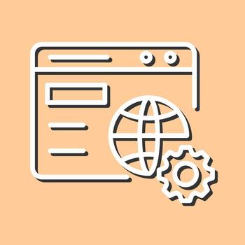 Browser Setting Vector Icon