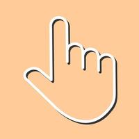 Raised Finger Vector Icon