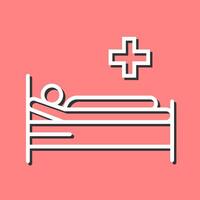 Patient Bed Vector Icon