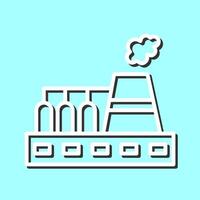 Nuclear Plant Vector Icon