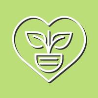 Ecology Heart Vector Icon