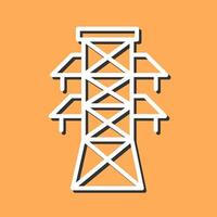 icono de vector de torre de electricidad