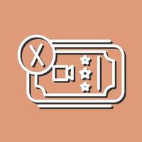 Cancel Ticket Vector Icon