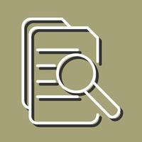 Magnifier Document Vector Icon