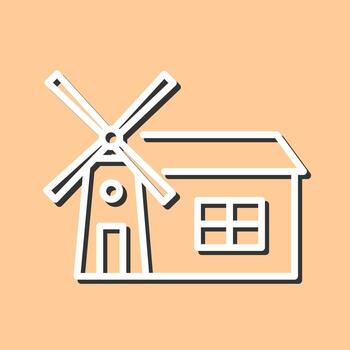 Windmill Vector Icon