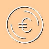 icono de vector de símbolo de euro