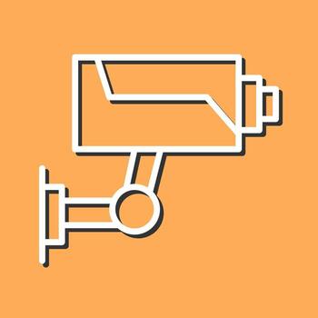 icono de vector de cámara de seguridad