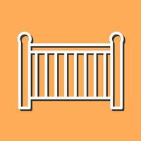 Baby Cot Vector Icon