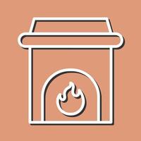 Fireplace Vector Icon