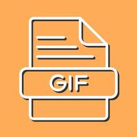 icono de vector de gif