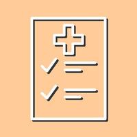 Medical Examination List Vector Icon