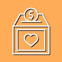 Charity Box Vector Icon