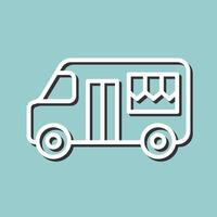 Fast Food Truck Vector Icon