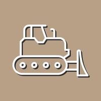 Bulldozer Vector Icon