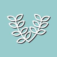 Leaves Wreath Vector Icon