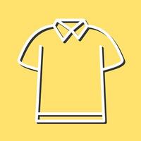 icono de vector de camisa de polo