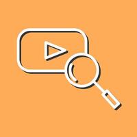 YouTube Search Vector Icon