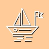 Small Boat Vector Icon