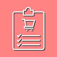 Shopping List Vector Icon