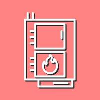 Solid Fuel Boiler Vector Icon