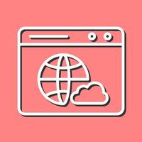 Web Cloud Vector Icon