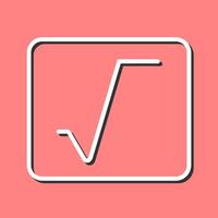 Square Root Vector Icon