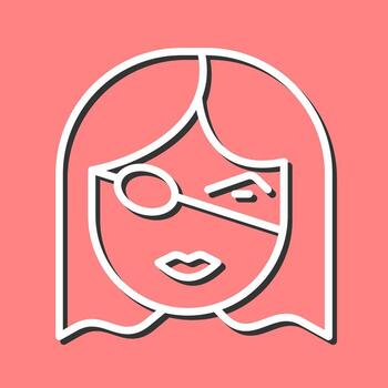 icono de vector de parche en el ojo