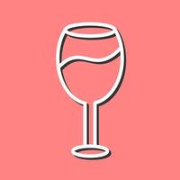 icono de vector de copa de vino