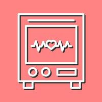 Heart Rate Machine Vector Icon