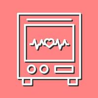 Heart Rate Machine Vector Icon