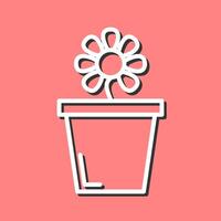 Flower Pot Vector Icon