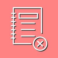 icono de vector de notas sin marcar