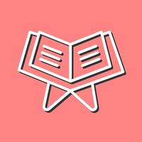 Reading Holy Book Vector Icon