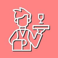 Waiter Vector Icon