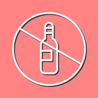 No Drinking Vector Icon