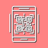 icono de vector de código qr