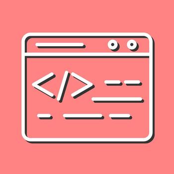 Web Coding Vector Icon