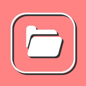 icono de vector de carpeta