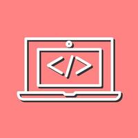 Coding Computer Vector Icon