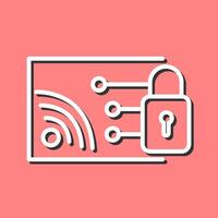 Protected WiFi Vector Icon