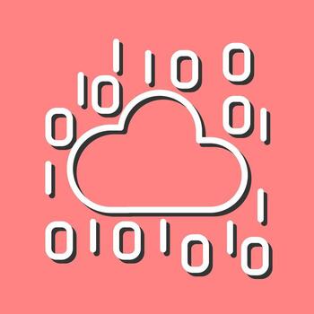 icono de vector de nube