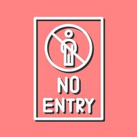 No Entry Sign Vector Icon