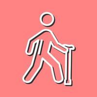 Walking Stick Vector Icon