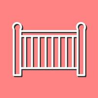 Baby Cot Vector Icon